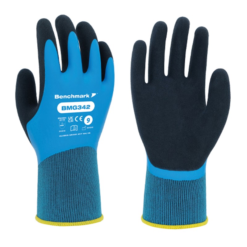 Benchmark BMG342 Water Repellent Fully-Coated Grip Gloves